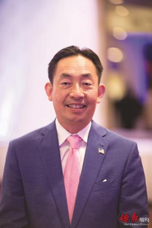 鷹木崖市議員梁智。（美國(guó)《僑報(bào)》）
