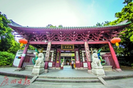 光孝寺。(廣州日?qǐng)?bào)記者 陳憂子 攝)