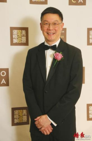 伍氏家族代表人之一伍偉洲。（美國《僑報(bào)》記者/管黎明 攝）