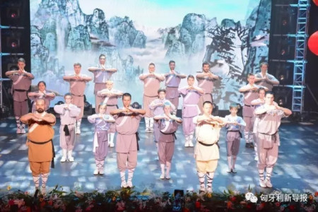 《禪武迎春》，匈牙利禪武聯(lián)盟表演。（匈牙利《新導(dǎo)報(bào)》）