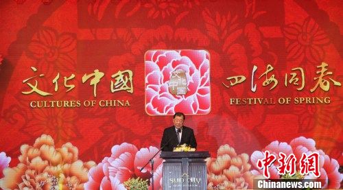 印尼中華總商會副總主席、執(zhí)行主席張錦雄致辭。林永傳 攝