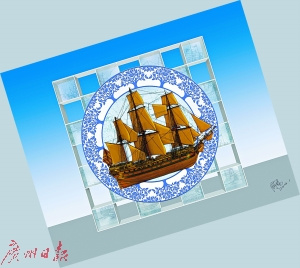 著名雕塑家俞暢創(chuàng)作的“中國(guó)皇后號(hào)”雕塑稿。