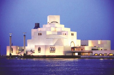 貝聿銘在卡塔爾多哈設計的伊斯蘭藝術博物館，落成于2008年
