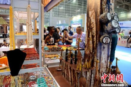 坦桑尼亞展館。　王東明 攝