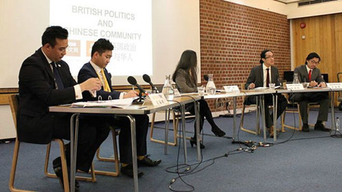 2015年英國(guó)政治與華人社區(qū)座談會(huì)，四黨華裔候選人參加了討論。(法國(guó)歐洲時(shí)報(bào)網(wǎng)援引英國(guó)BBC英倫網(wǎng)資料圖)