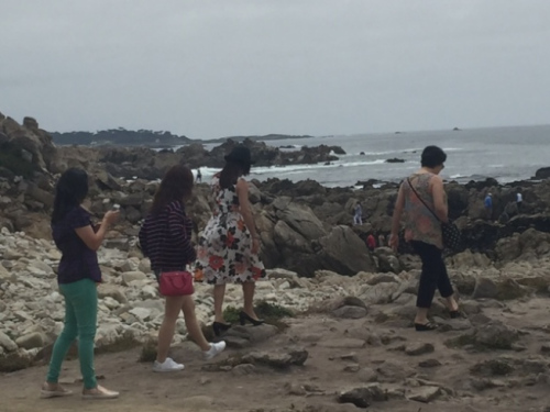 中國(guó)游客。(美國(guó)《世界日?qǐng)?bào)》/張宏 攝)