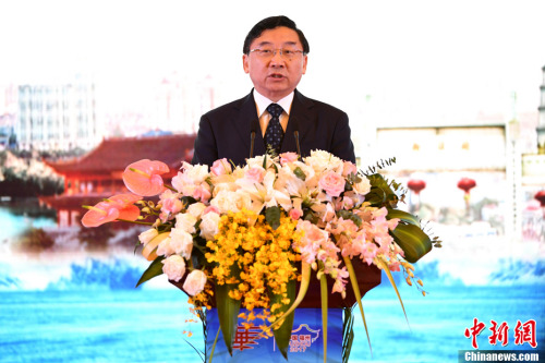 9月10日，第九屆世界華文傳媒論壇在福州開幕。福建省省長于偉國出席開幕式并致辭。<a target='_blank' >中新社</a>記者 王東明 攝