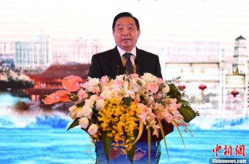 9月10日，第九屆世界華文傳媒論壇在福州開幕。全國人大常委會副委員長兼秘書長王晨出席開幕式并致辭。<a target='_blank' >中新社</a>記者 王東明 攝