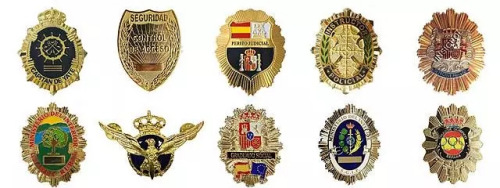 西班牙不同部門執(zhí)法人員警徽 西班牙不同部門執(zhí)法人員警徽