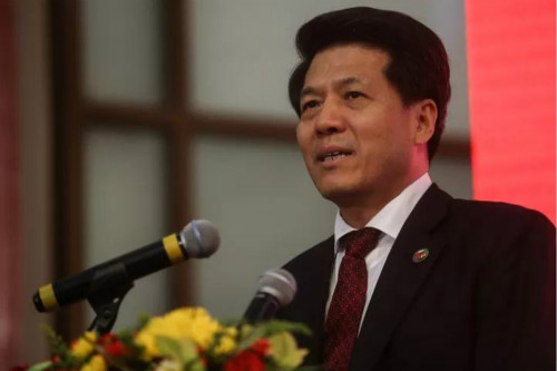 李輝大使致辭。
