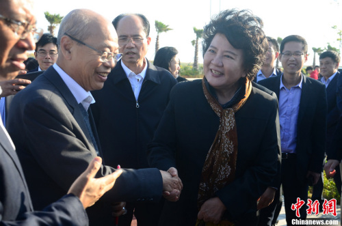12月13日，中國國務(wù)院僑務(wù)辦公室主任裘援平一行與回鄉(xiāng)投資興業(yè)的海外華僑華人在廣東汕頭考察華僑試驗區(qū)的中泰(汕頭)華僑中心和華僑未來城。<a target='_blank' >中新社</a>記者 廖樹培 攝