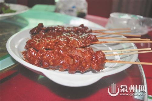 印尼美食肉串。