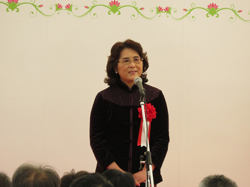 汪婉參贊在慶祝會上致辭 汪婉參贊在慶祝會上致辭