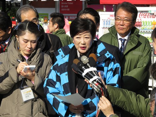 小池百合子接受集體采訪 小池百合子接受集體采訪