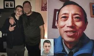 (左圖為里查德森，右圖為遇害中國老人)