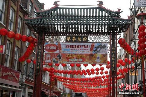 資料圖：英國倫敦唐人街。<a target='_blank' >中新社</a>記者 周兆軍 攝