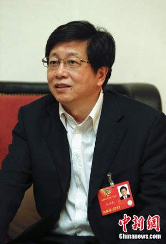資料圖：全國政協(xié)委員、中國航天科技集團科技委主任包為民接受采訪。<a target='_blank' >中新社</a>發(fā) 張浩 攝