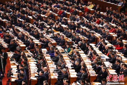 3月3日，全國政協(xié)十三屆一次會(huì)議在北京人民大會(huì)堂開幕。 <a target='_blank' >中新社</a>記者 杜洋 攝