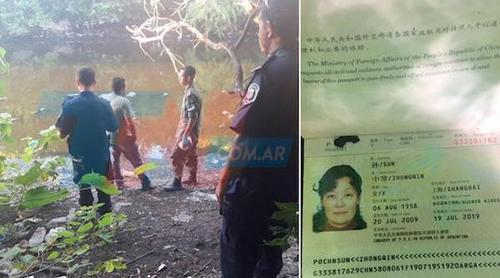  警方失蹤華人孫女士的一些隨身物品后，隨后在約300米遠(yuǎn)的一條河流區(qū)域發(fā)現(xiàn)了一具尸體。(阿根廷華人網(wǎng))