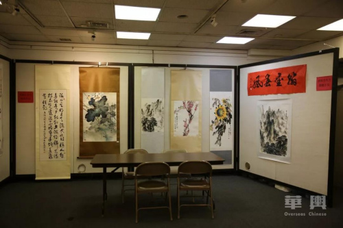 畫廊內(nèi)部展出的中國畫。