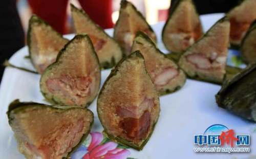 美味的海南粽子?！堒缫?攝