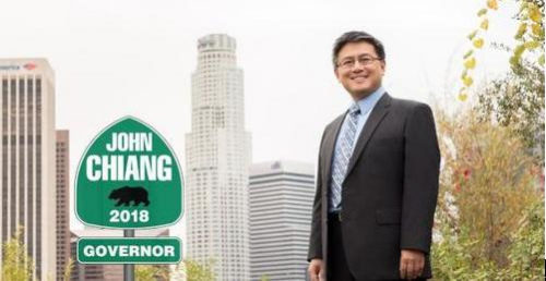競選加州州長的加州現(xiàn)任財務(wù)長江俊輝，近來連續(xù)獲主流媒體背書支持。(江俊輝競選辦公室提供)