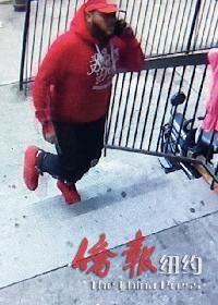紐約八大道槍擊華裔兄妹的西青嫌犯曝光，警吁線索。 (警方提供)