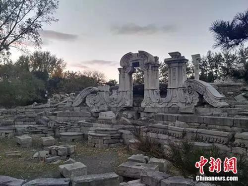 圓明園遺址。<a target='_blank'  >中新網(wǎng)</a>記者 宋宇晟 攝