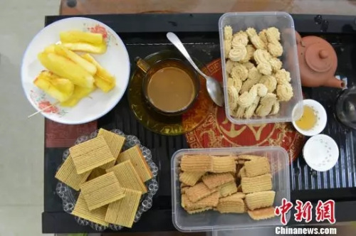 印尼風(fēng)味的小吃。呂明 攝