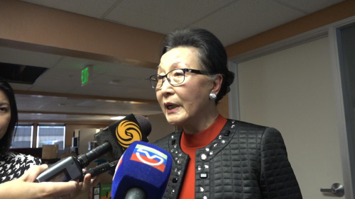 方李邦琴接受本臺(tái)記者采訪。美國(guó)中文網(wǎng)記者崔菡攝