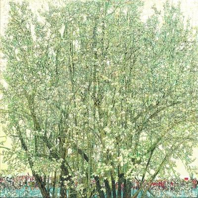 張玉惠創(chuàng)作的《盛世花開》獲得第十三屆全國美術(shù)作品展覽暨第三屆中國美術(shù)獎金牌獎。