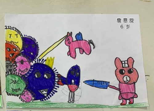 詹意旋，6歲，意大利羅馬中華語言學(xué)校。(浙江省僑聯(lián)網(wǎng)站圖片)