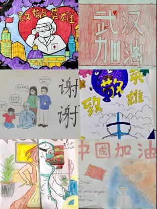 孩子們的繪畫作品。(作者供圖)