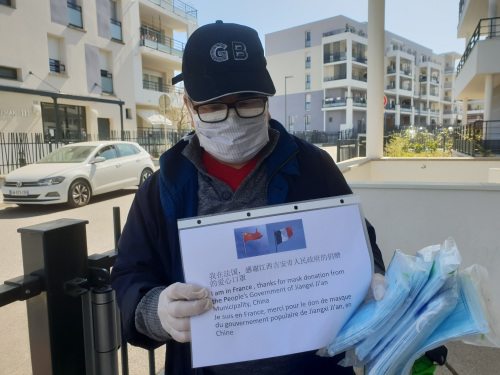 歐洲僑胞表示感謝。受訪者供圖