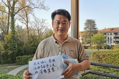 歐洲僑胞表示感謝。受訪者供圖