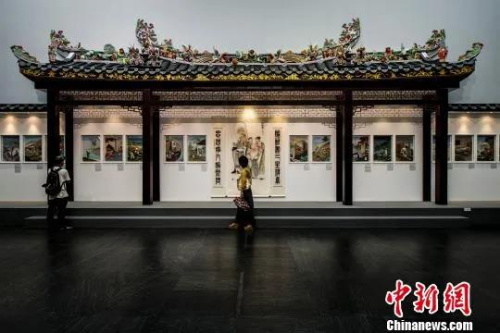 資料圖：廣東美術(shù)館收藏的潮州祠堂大屋頂。龍宇陽 攝
