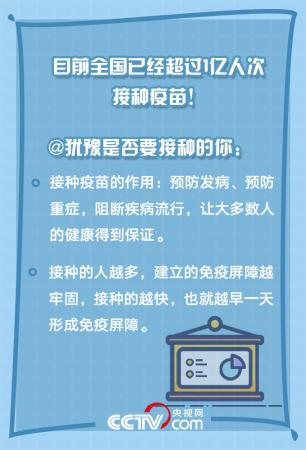 @所有人 你關(guān)心的新冠疫苗接種問題有答案啦！