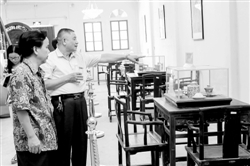 中國僑網(wǎng)松江大酒店一樓昔日場景再現(xiàn)