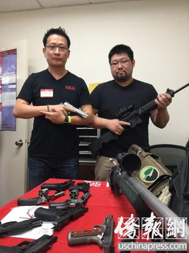 華人擁槍對保障家庭安全有極為重大的意義。(美國《僑報》/任子晟