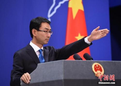 中國僑網(wǎng)資料圖:外交部發(fā)言人耿爽