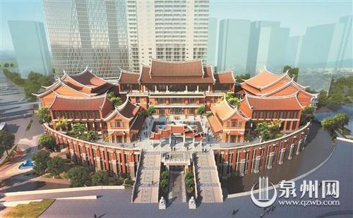 中國僑網(wǎng)故宮海上絲綢之路館效果圖。