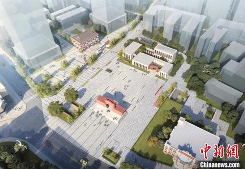 中國僑網(wǎng)廣州東園文化廣場建設(shè)提速 廣州市越秀區(qū)人民政府供圖
