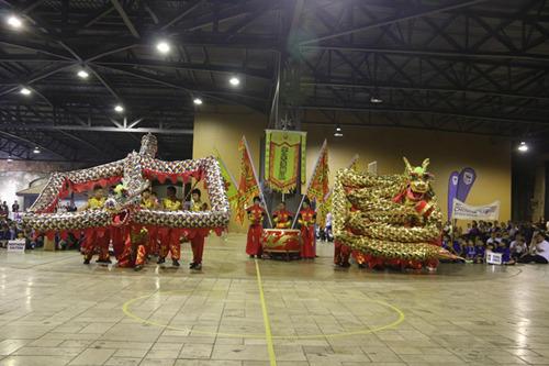 中國僑網(wǎng)開普敦華星藝術(shù)團(tuán)舞龍表演